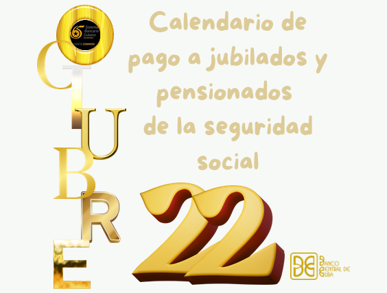 Imagen relacionada con la noticia :Calendario de pago a jubilados y pensionados de la seguridad social